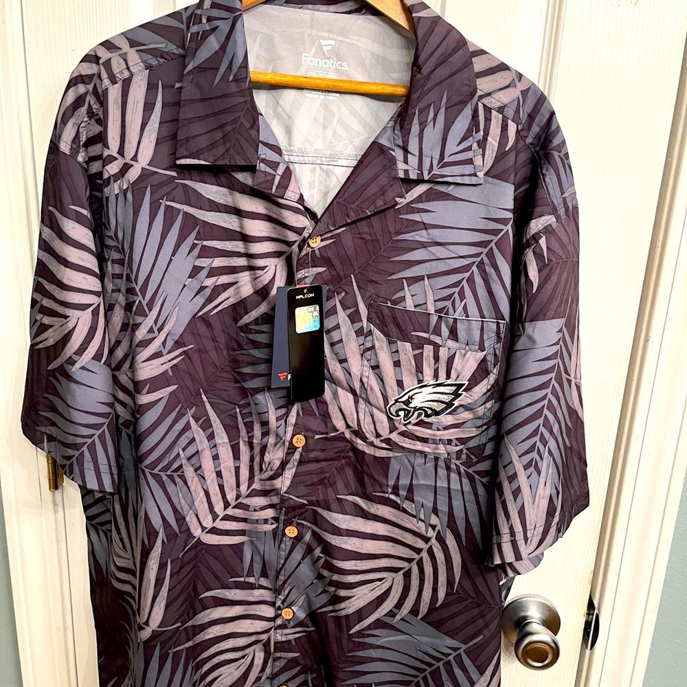 NFL eagle button down shirt